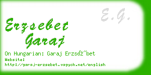 erzsebet garaj business card